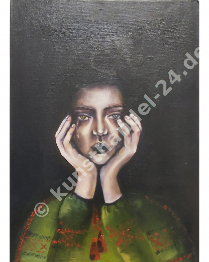Wut und Trauer  - Öl auf Pappe (30 x 40 cm)