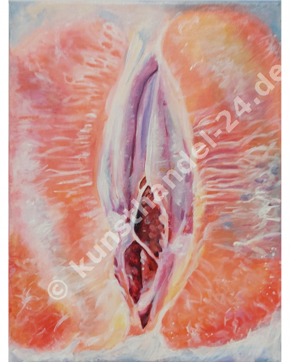 Grapefruit  - Öl auf Leinwand (30 x 40 cm)