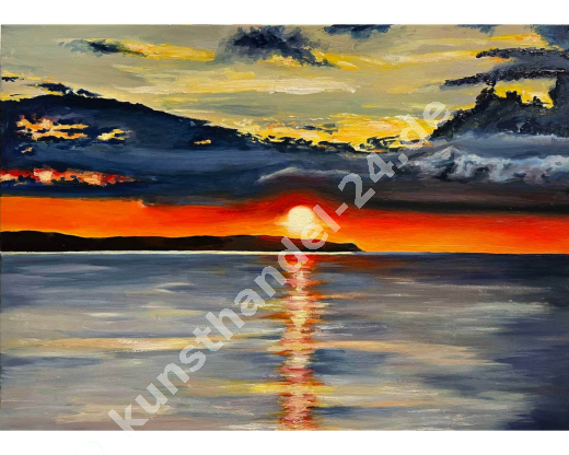 Sonnenuntergang - Acryl auf Leinwand (60 x 70xm)