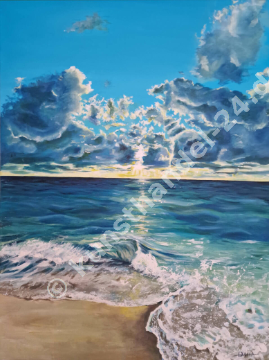 Traumhaftes Meer  - Arcyl auf Leinwand (60 x 80 cm)