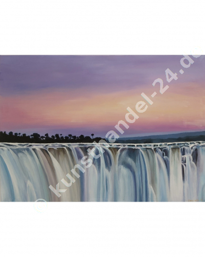 Wasserfall  - Arcyl auf Leinwand (60 x 70 cm)