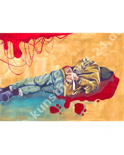 Butscha  - Arcyl auf Papier (60 x 70 cm)