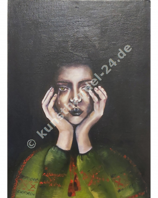 Wut und Trauer  - Öl auf Pappe (30 x 40 cm)