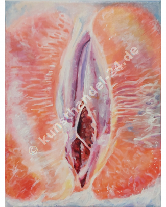 Grapefruit  - Öl auf Leinwand (30 x 40 cm)