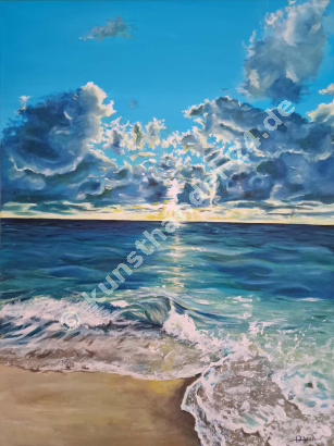 Traumhaftes Meer  - Arcyl auf Leinwand (60 x 80 cm)