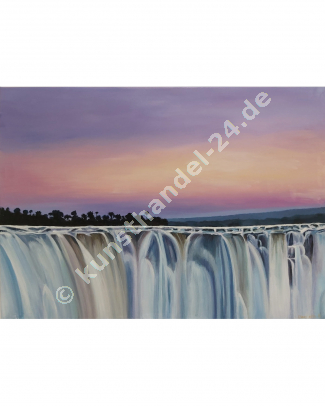 Wasserfall  - Arcyl auf Leinwand (60 x 70 cm)